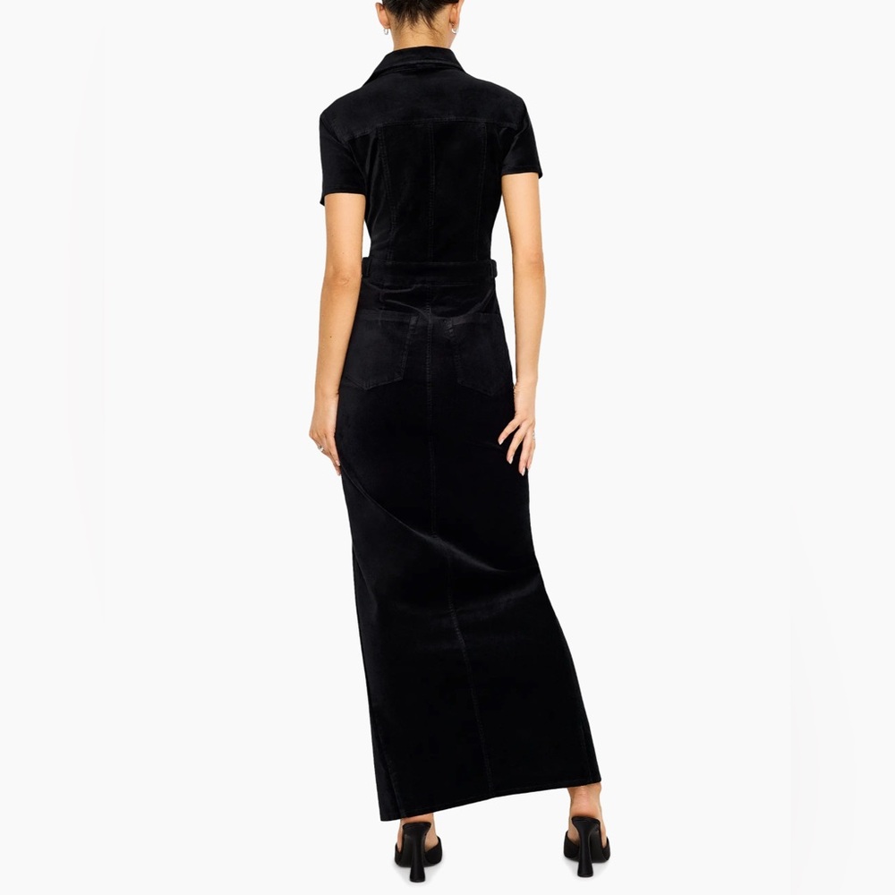NWT Good American Fit for Success Velvet Maxi Dress - Picture 4 of 7